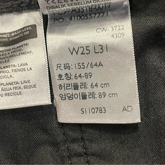 Women’s Levi’s Silvertab ‘94 Baggy Distressed Black Wash Jeans Size 25 - Picture 12 of 15